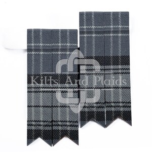 thumbnail interactive-video image 1 of Scottish Kilt Hose Flashes With Garter – Adult Men's Wool Mix Highland Wear (Multicolor) 1 of 3