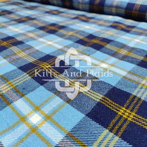 Halesowen Tartan - Homespun 100% Acrylic Tartan Fabric - Machine Washable -54 Inches Width - Running Yards - Kilt Making Fabric