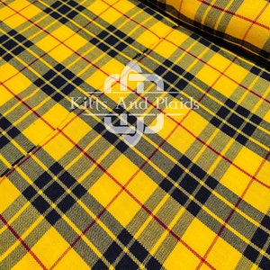 Macleod of Lewis Tartan - Homespun 16 oz Tartan Fabric - Machine Washable - 54 Inches Width - Running Yards - Kilt Making Fabric