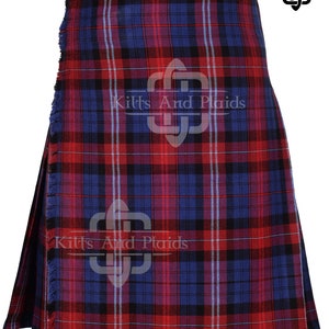 Welsh Tartan Scottish 8 Yard Kilt - Traditional Highlander Kilt for Men - 16 Oz Tartan - Made to Order Kilt