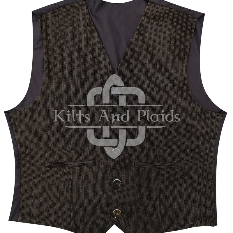 The Burke Fawn Tweed Waistcoat & Vest