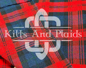 Machlachlan Tartan - 100% Acryl Homespun 16 Unzen Tartan-Stoff - Maschinenwaschbar - 54 Zoll Breite - Laufende Meter - Kilt-Herstellungs-Stoff
