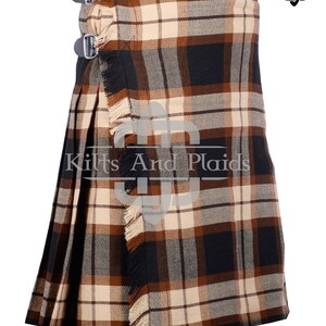 Rose Ancient Tartan Scottish 8 Yard Kilt - Traditional Highlander Kilt for Men - 16 Oz Tartan - Made to Order Kilt