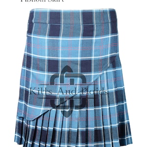 Mini Skirt - Scottish Tartan Knee Length Ladies Skirt - Classic Pleated Tartan Kilted Skirt for Women - Tartan Fashion Skirt - 60+ Tartan