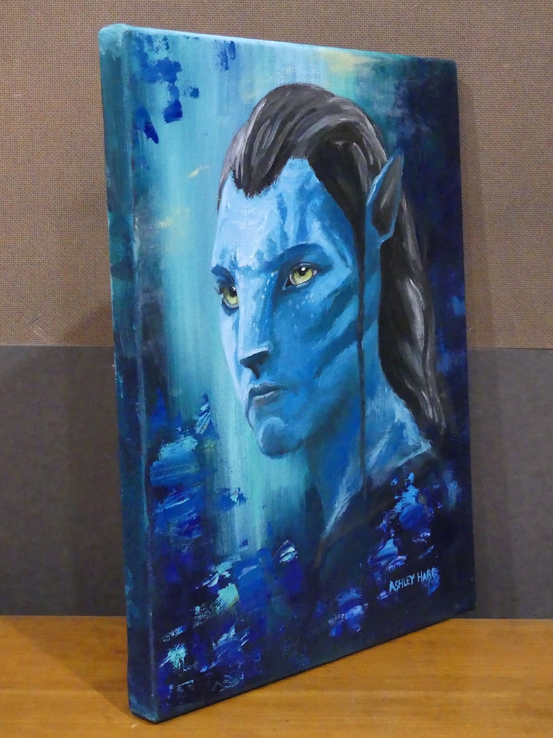 Avatar Jake Sully Original Oil Painting