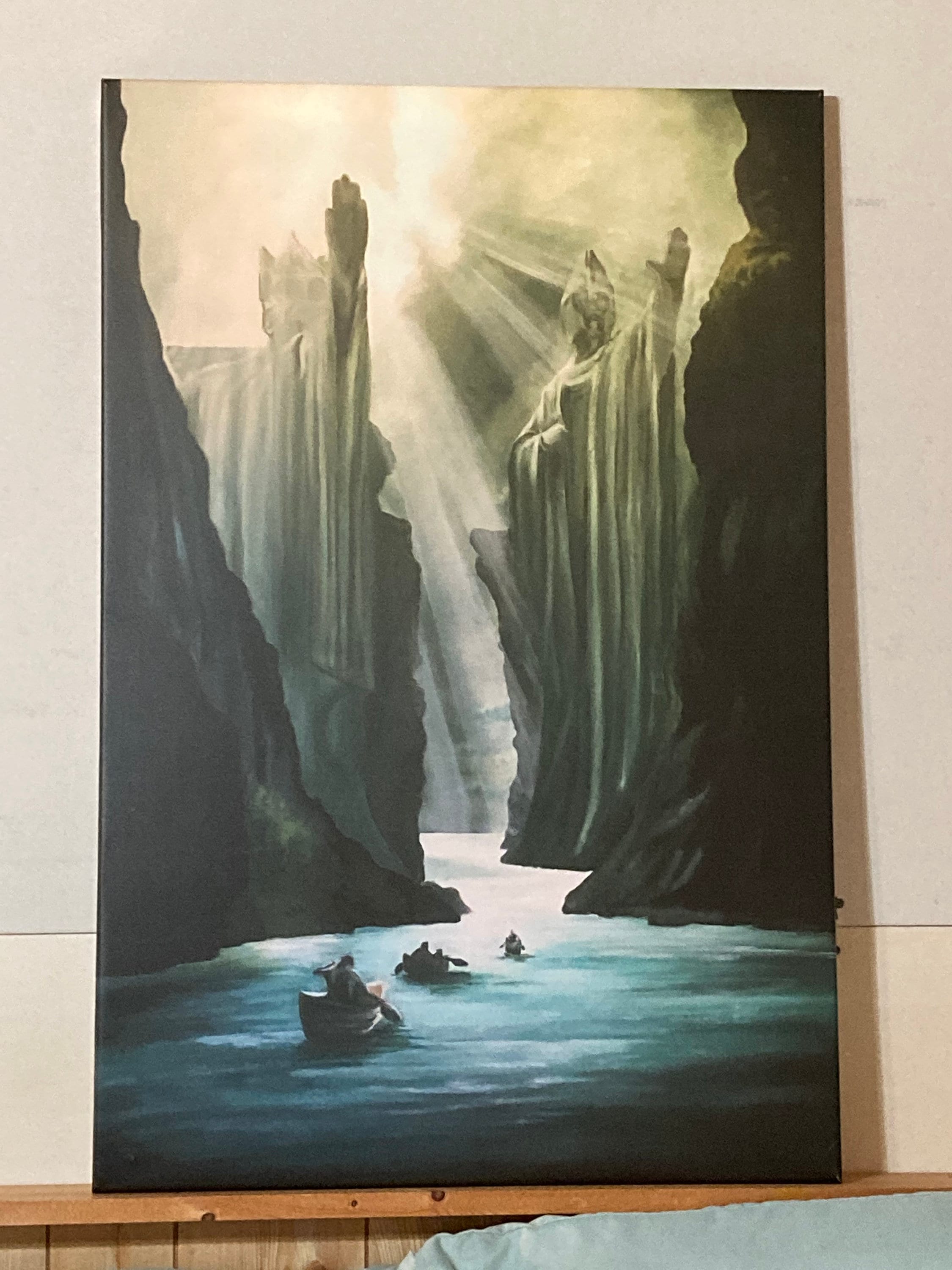 The Argonath Lord of the Rings LOTR Fellowship Painting Etsy