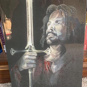 Aragorn Elessar Shattered Glass Resin Print
