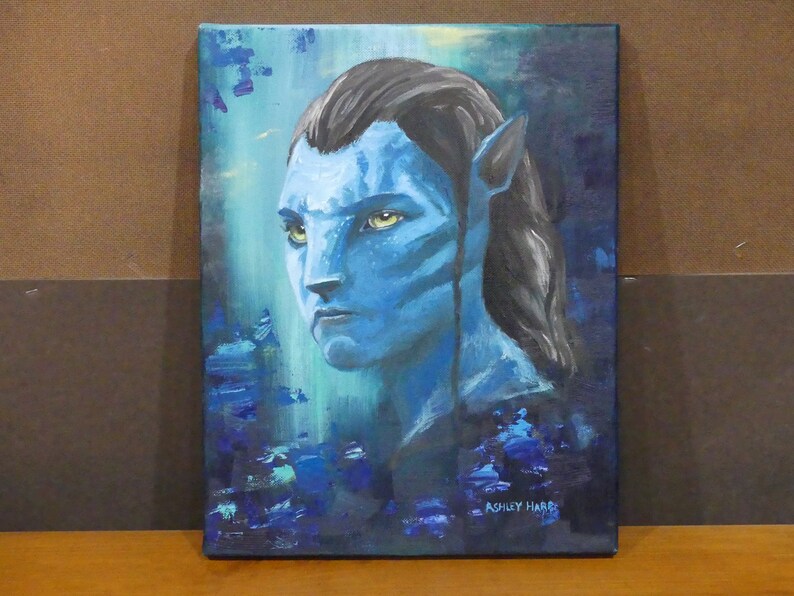 Avatar Jake Sully Original Oil Painting