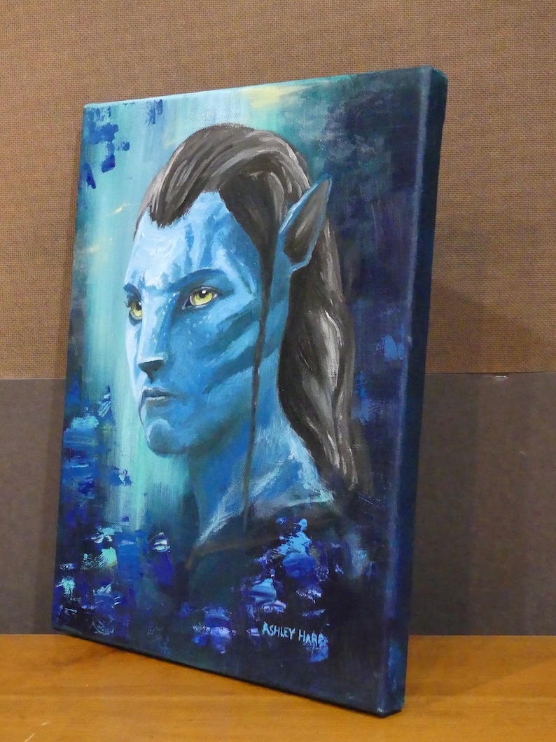 Avatar Jake Sully Original Oil Painting