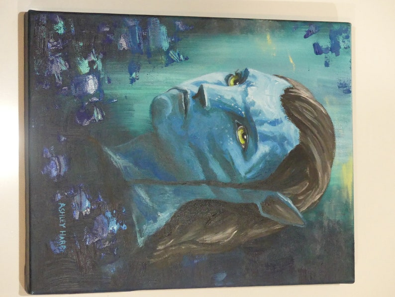 Avatar Jake Sully Original Oil Painting