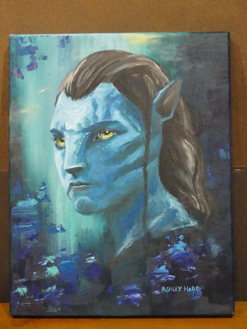 Avatar Jake Sully Original Oil Painting