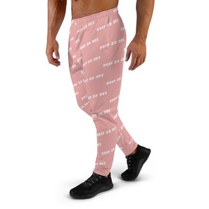 CRXWN | Drip or Dye | Racer Season 1 Unisex Jogger Racing Stripes Sweatpant Zoom Matte Pink Bunny