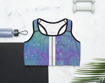 ROYAL ICONIC | Acid Wash Bleach Dye Galaxy Tie Dye Sports Bra Malibu Side Stripe Ascend Ether 3 Wash