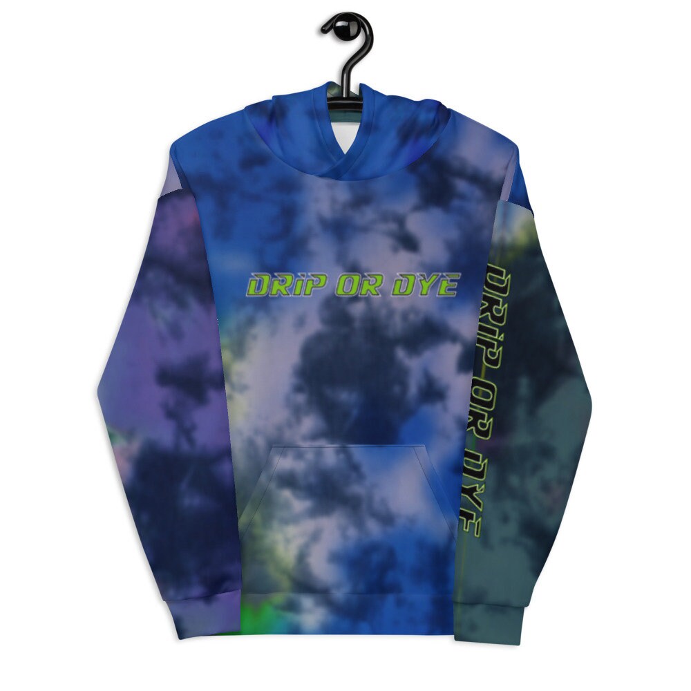 Tie dye drip hoodie hotsell