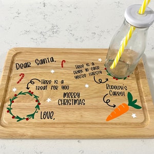 Personalised Santa Board with Milk Bottle