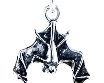 Bat Gothic 925 Sterling Silver Pendant No.8