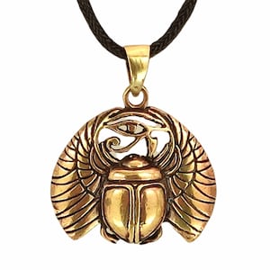 Scarab Beetle Eye Horus Scarabs Lucky Charm Egypt Bronze No.167