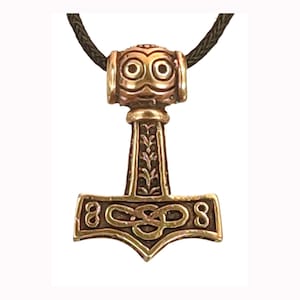 Marteau de Thor Mjölnir Pendentif Oeil de Marteau de Thor Nordique Viking Bronze N° 77