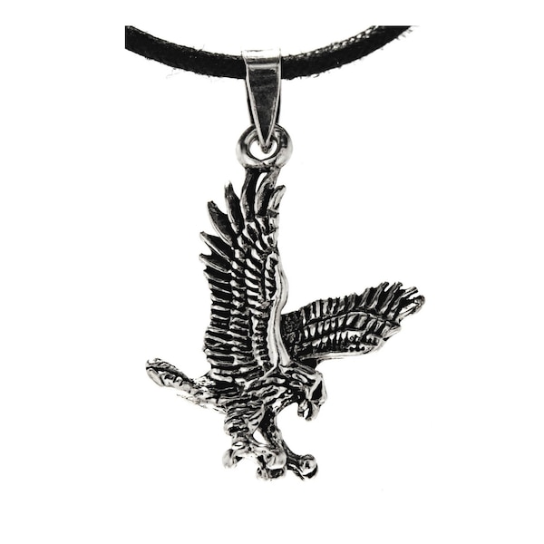 Zierlicher Adler Anhänger 925 Sterling Silber Eagle Raubvogel Vogel Nr. 275