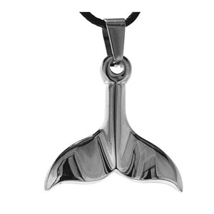 Whale fin whale fin pendant made of stainless steel No. 205