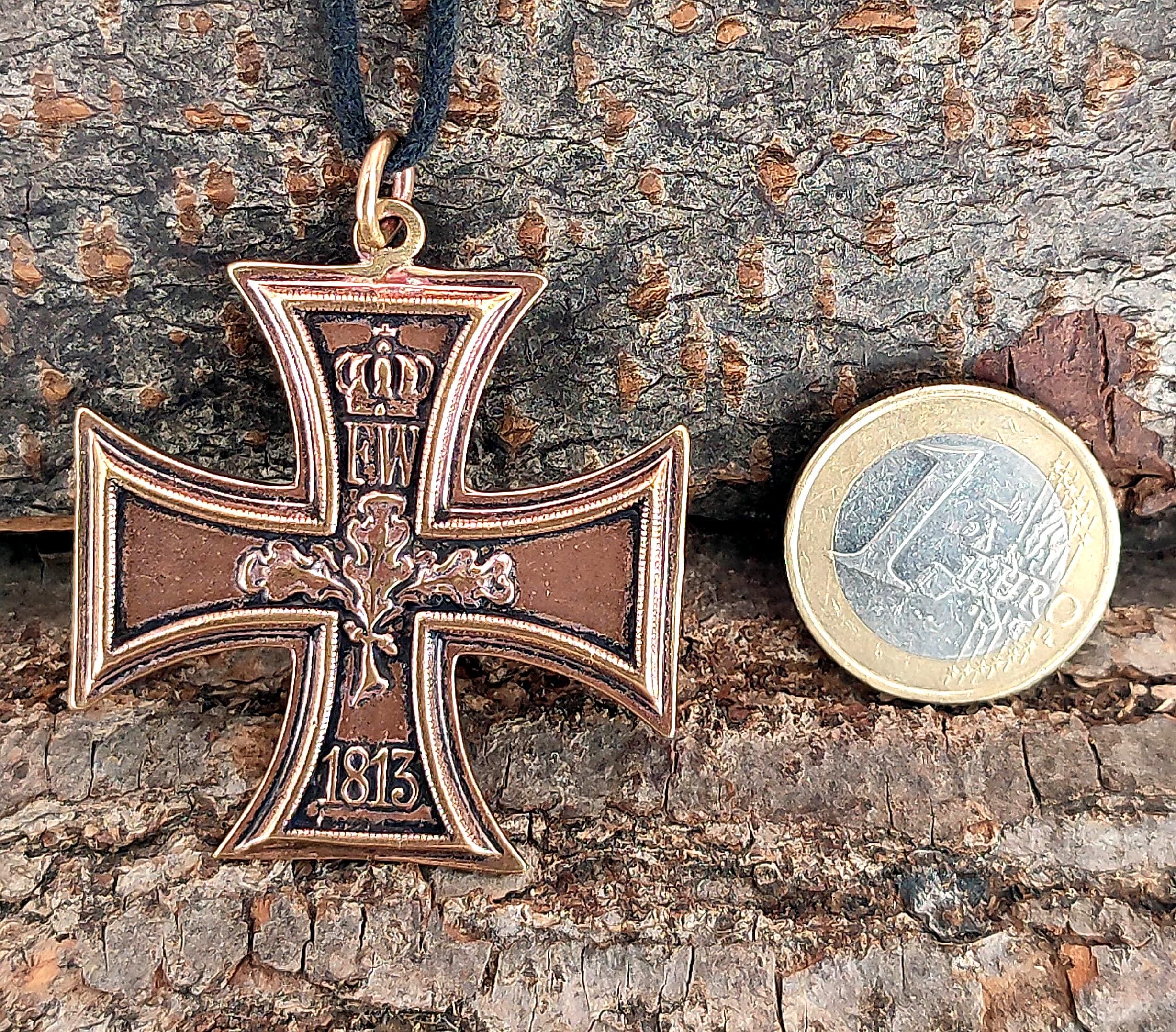 Iron Cross Pendant, Bronze, 1914 & 1813, Reversible, No. 17 - Etsy