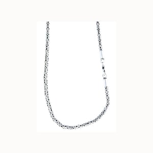 noble round king chain 925 sterling silver 3mm 45-65 cm silver