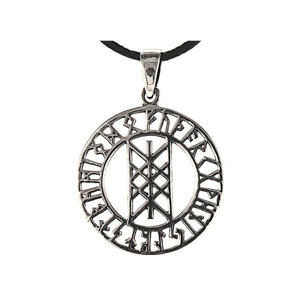 Web of Wyrd Anhänger 925 Sterling Silber Gewebe des Schicksals drei Nornen 351