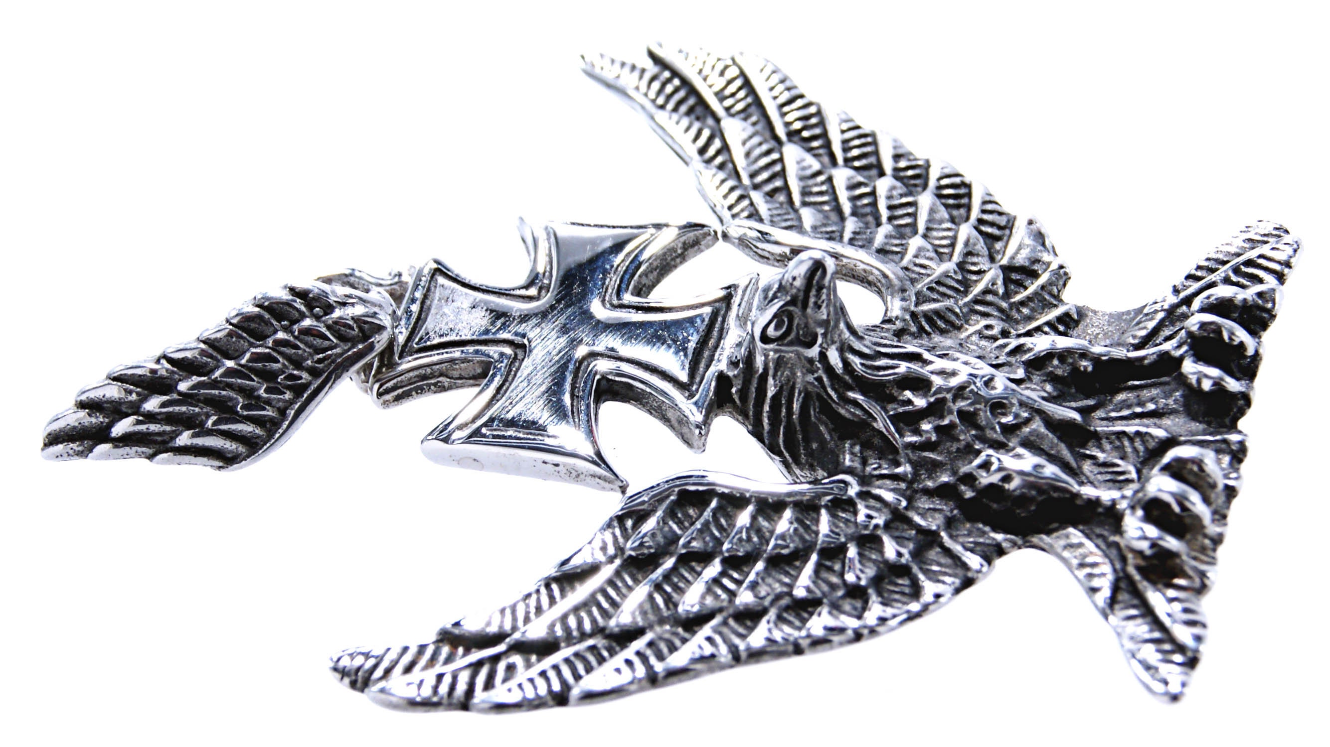 Large eagle Iron Cross EK pendant in stainless steel No. 25 A Etsy
