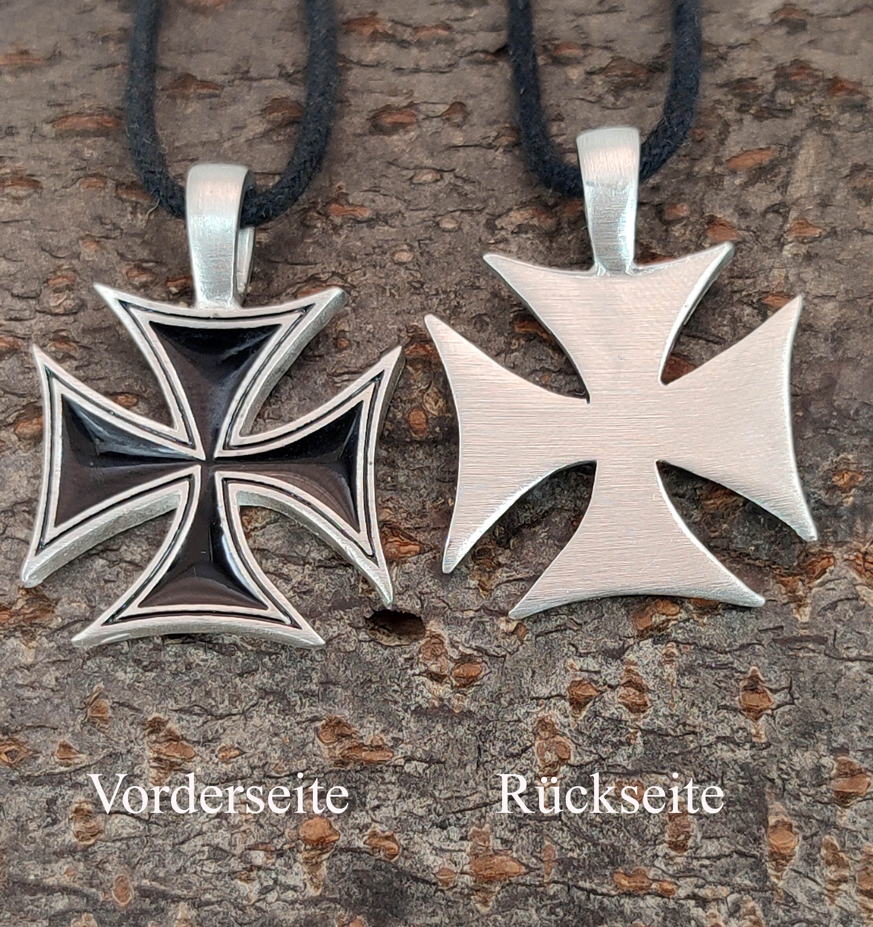 Iron Cross 1914 1813 Ribbon/chain Pendant Iron Cross Pewter