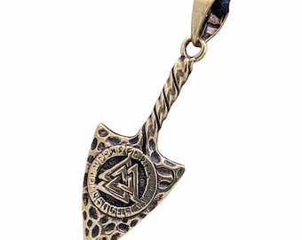 Hanger 208 Pijlpunt met Valknut - Brons
