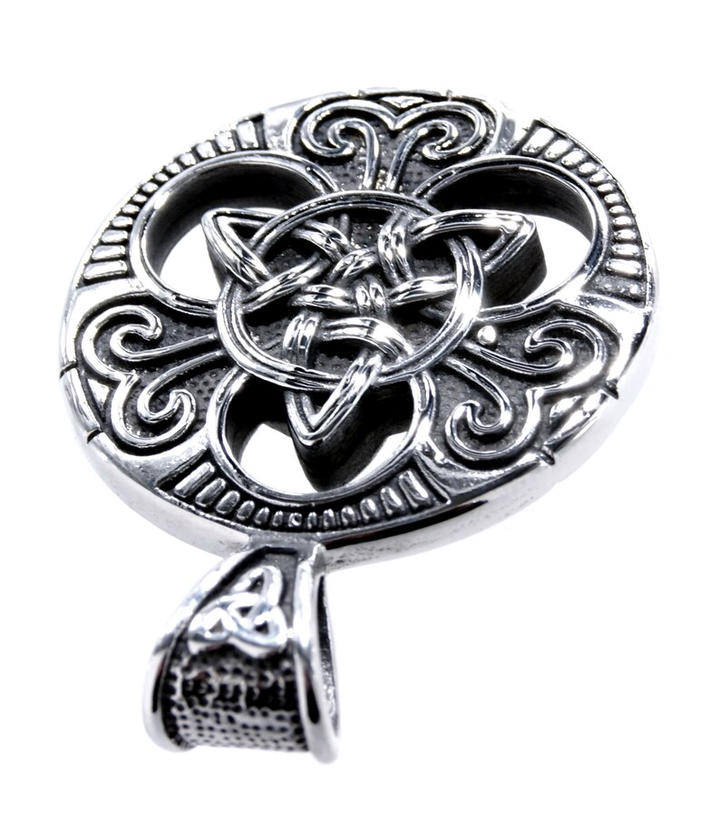 Triquetra Viking Collier Viking FaithHeart - Pendentif Nœud Celtique Personnalisable - Chaîne Acier Inoxydable Ajustable Pendentif Triquetra Celtique Triquetra Viking Collier Viking FaithHeart - Pendentif Nœud Celtique Personnalisable - Chaîne Acier Inoxydable Ajustable Pendentif Triquetra Celtique