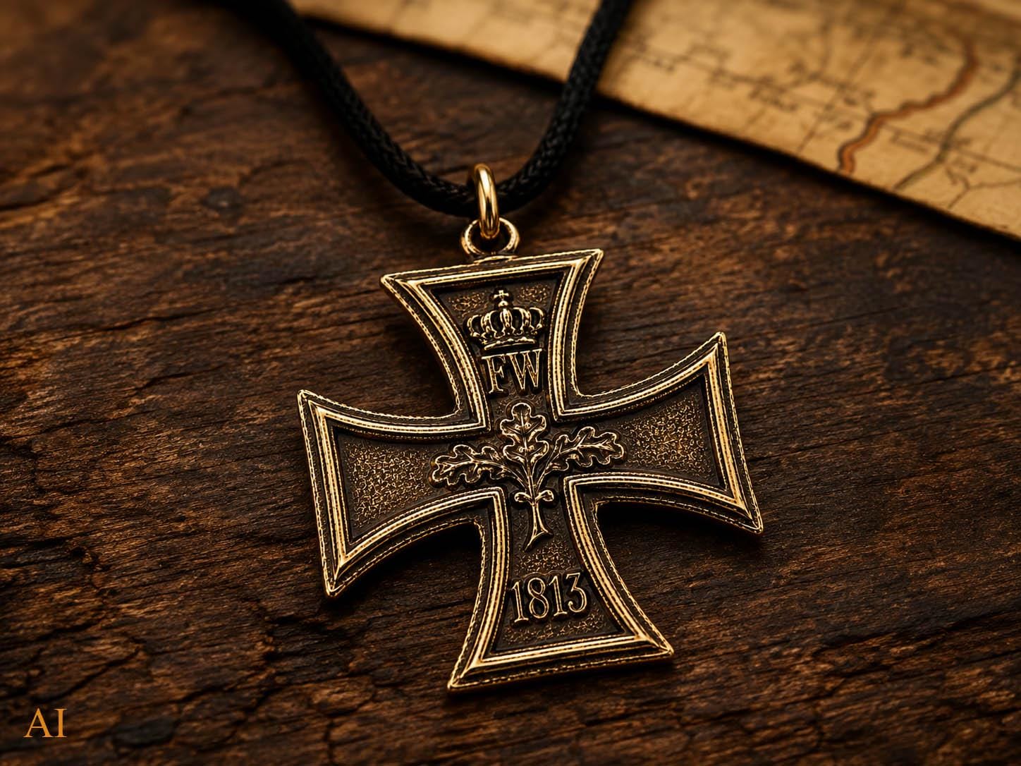 Iron Cross Pendant, Bronze, 1914 & 1813, Reversible, No. 17 - Etsy