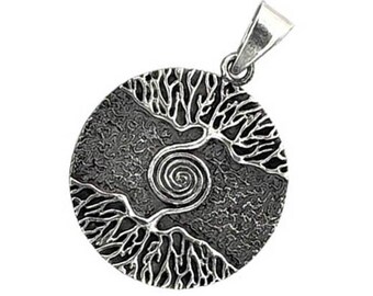 Lebensbaum 925 Silber Anhänger Yggdrasil Sternzeichen Baum Nr.18