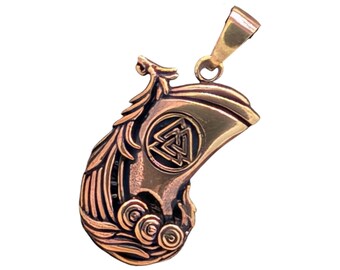 Anhänger 204 Wikinger-Schiff - Bronze