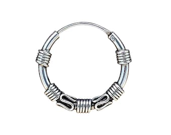 Hoop earrings, simple, 925 silver, pair price, sterling silver, No. 48