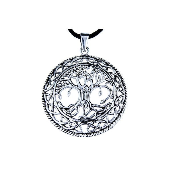 Lebensbaum Anhänger 925 Silber Yggdrasil Baum Tree of Life Nr. 94