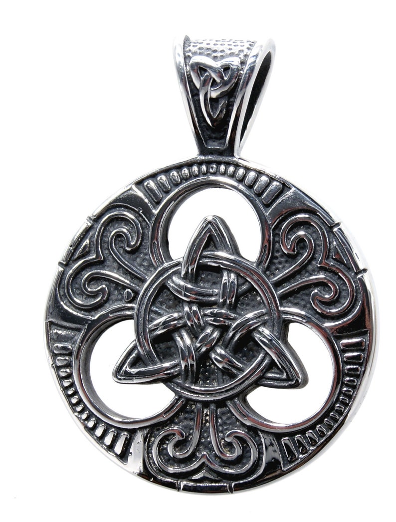 Pendentif Nœud nordique stylisé (Celtico-Viking) - Argent 925 main image 1