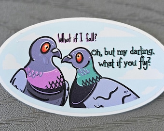 Positive Pigeons Sticker
