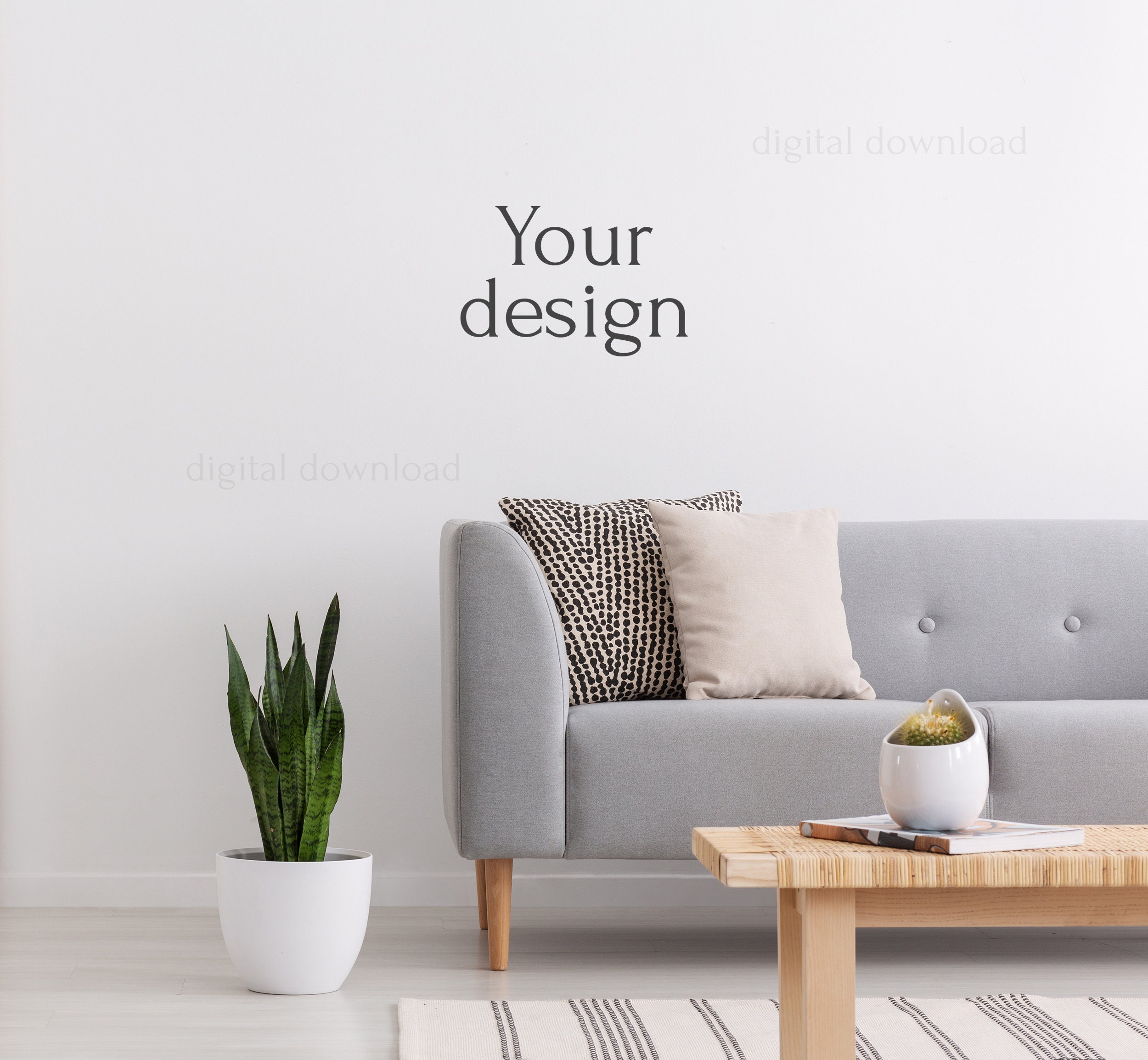 Interior Mockup Living Room Mockup Wall Mockup Bundle Etsy