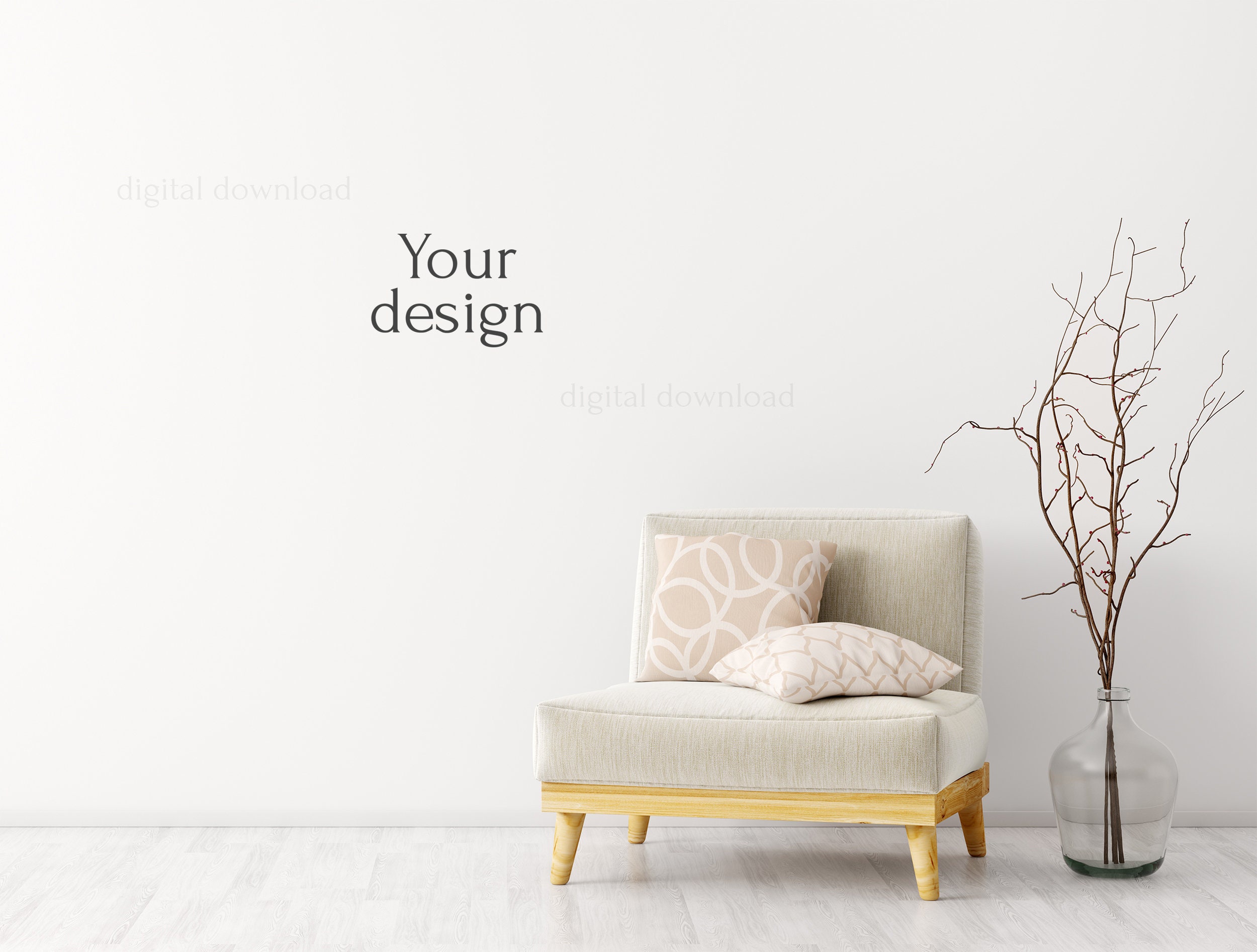 Interior Mockup Interior Mockup Bundle Wall Mockup Room | Etsy