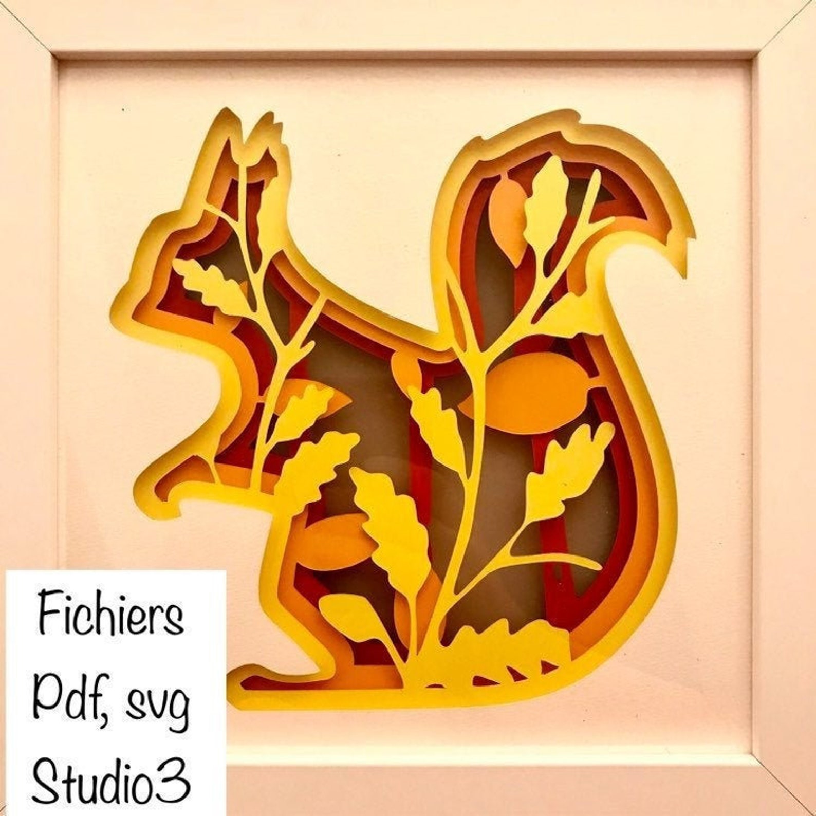 Squirrel Template Etsy Squirrel Template Etsy