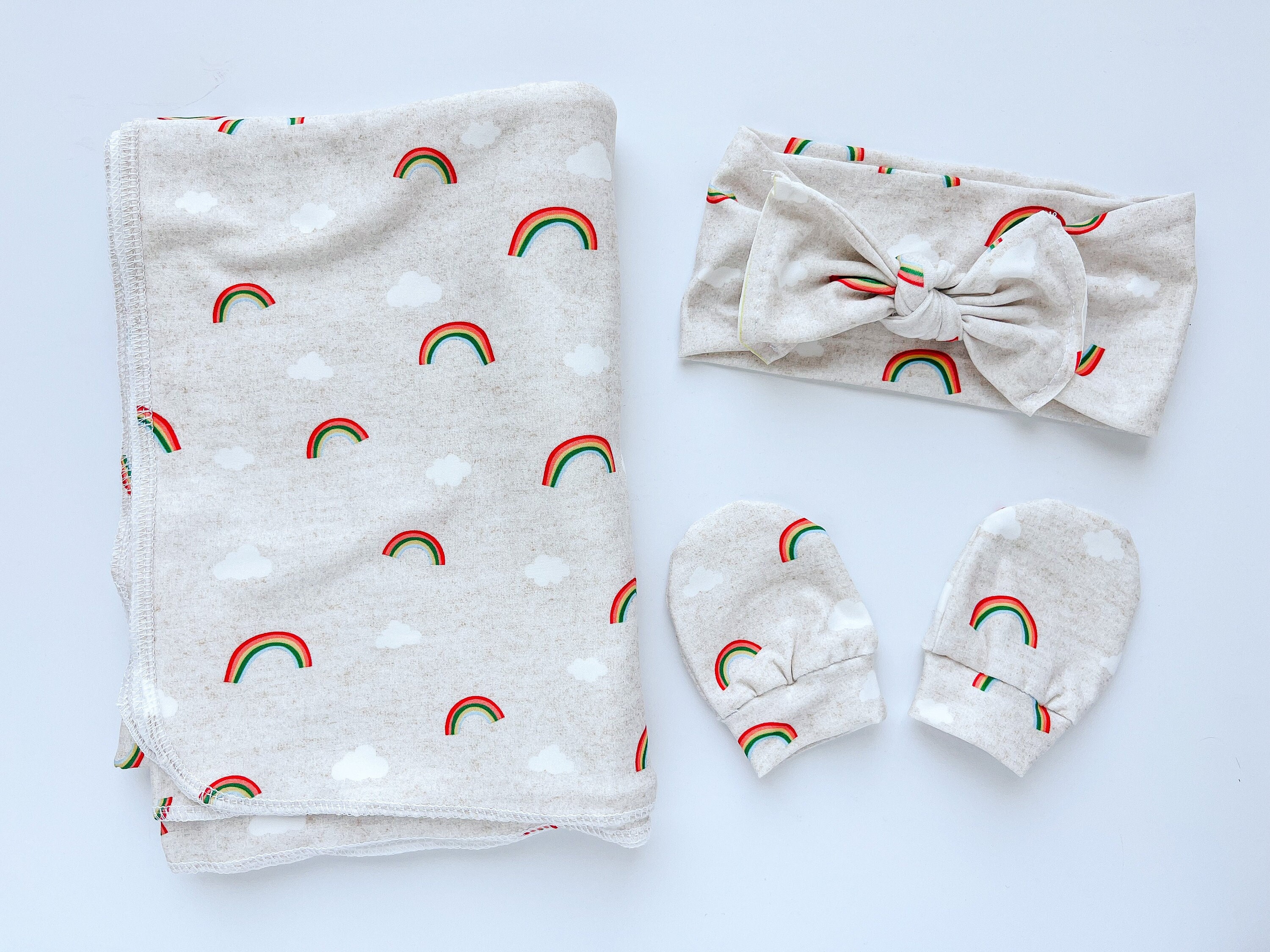 Rainbow baby swaddle set shop