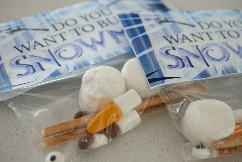Do You Want to Build A Snowman Printable Frozen Themed Party Favour - Etsy