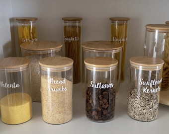 Waterproof Vinyl Pantry Labels *LABELS ONLY* CUSTOM without Postage