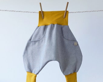 Knickerbocker "Gray Mouse" mustard/gray | Wishing well