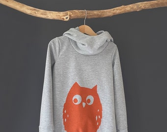 Sweat Hoodie "Grey Heather/Rust" | Wishing well