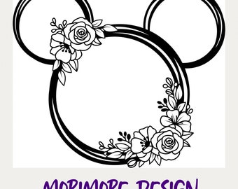 Download Mickey Head Flower Etsy