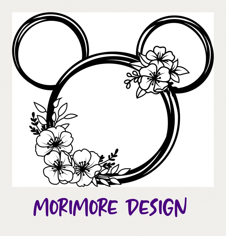 Download Mickey Floral Svg Mickey Kranz Svg Mickey Minnie Kopf Svg | Etsy