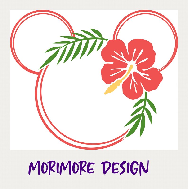 Download Mickey Floral SvgMickey Wreath Svg Mickey Minnie Head | Etsy