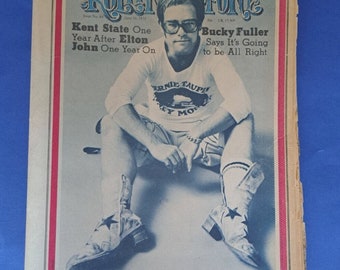 Rolling Stone (10th June 1971) Magazine / Newspaper (Elton John).